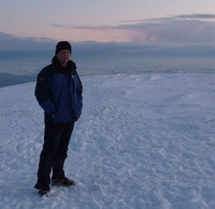 Me at the top of Pendle Hill